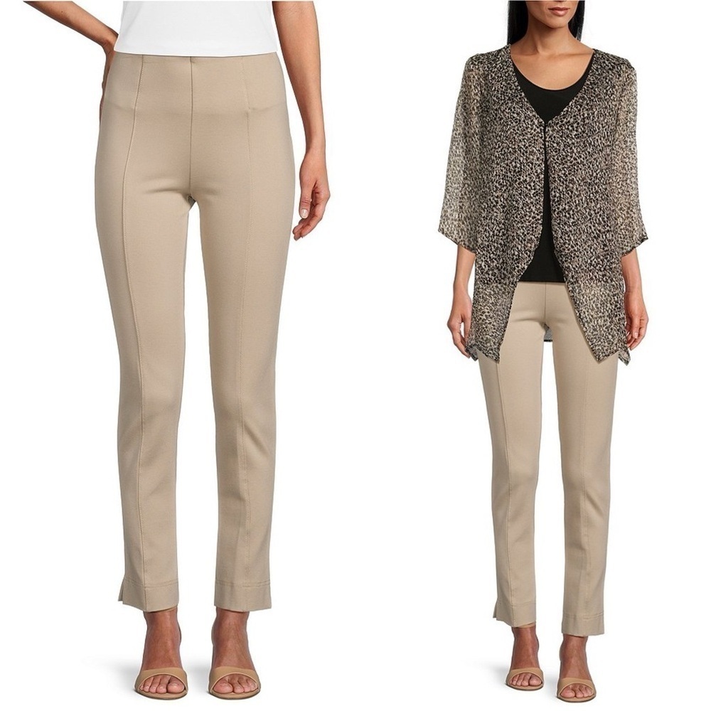 Investments Beige Cropped Ankle Pants